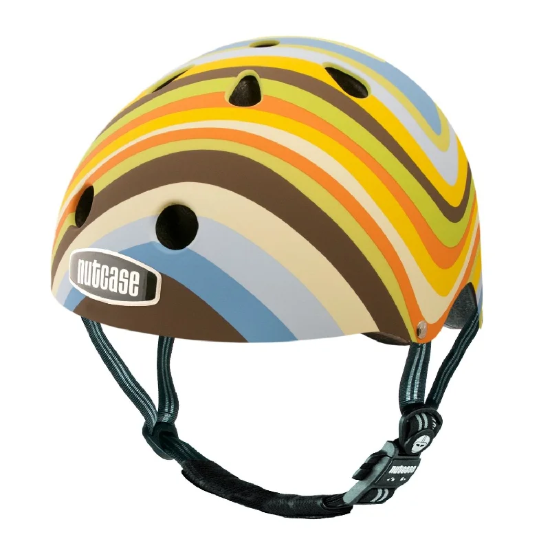 Padded gravel shorts-Bicycle helmet dress loop-Nutcase Gen3 Urban Helmet - Mellow Swirl Graphic - Multi Swirl