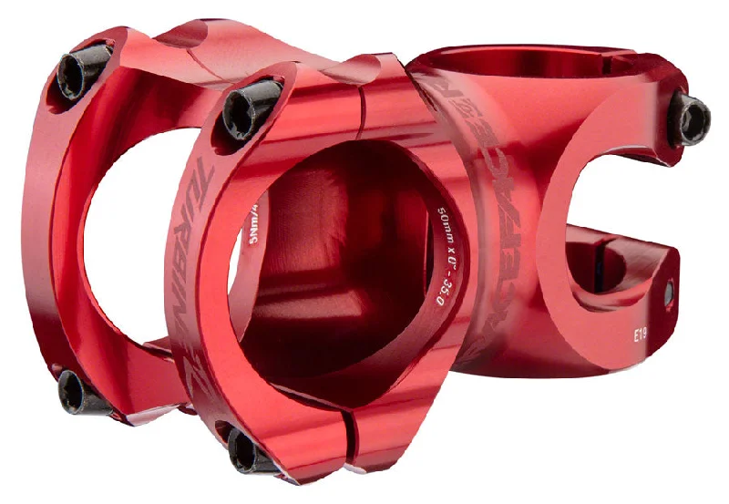 Lightweight bar pouch-Thin gravel socks-RaceFace Turbine R 35 Stem - 50mm 35mm Clamp +/-0 1 1/8" Red