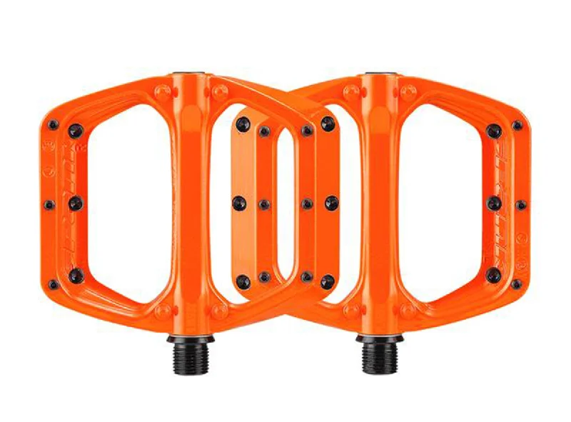 Firm chest pads-Spank Spoon DC Flat Pedals - Orange