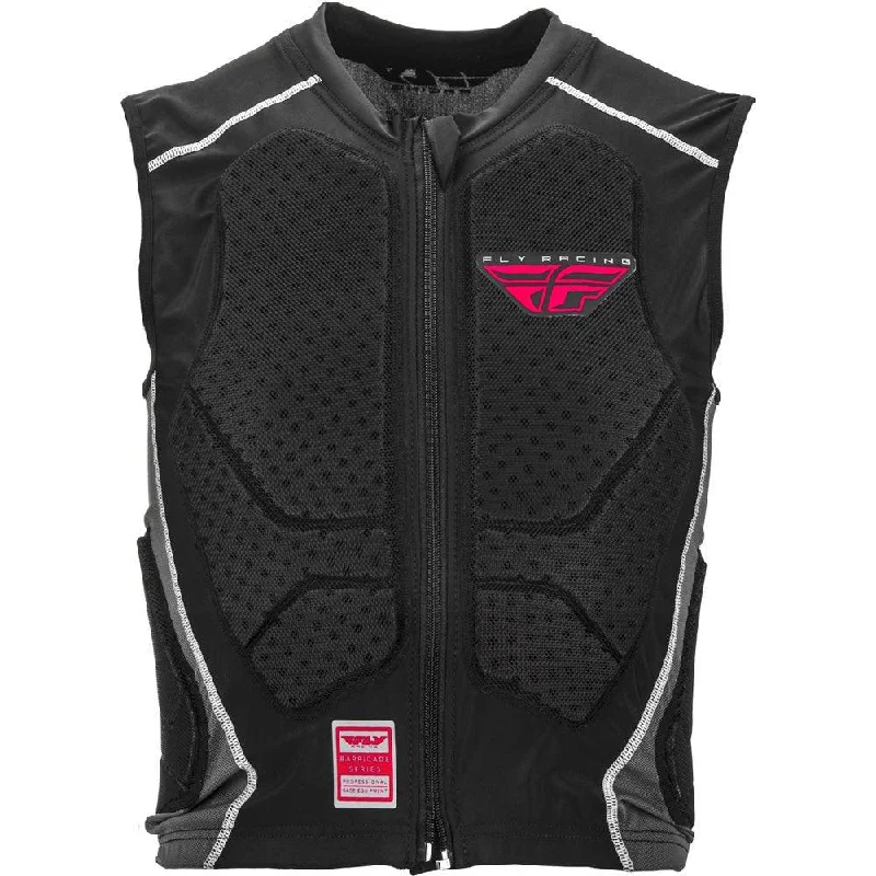 Neon rain shell-Bicycle hex color-FLY 2020 BARRICADE ZIP VEST - BLACK