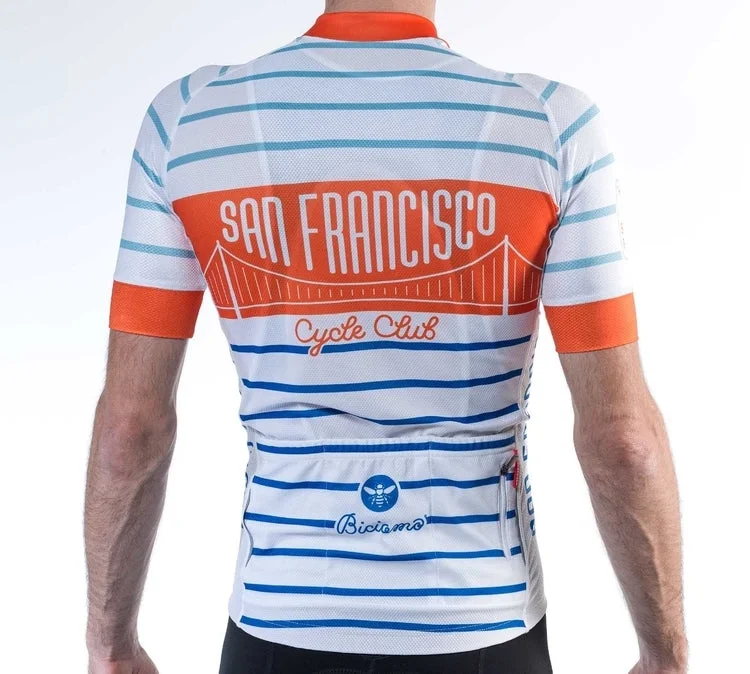 Lightweight bar pouch-cycling clothing with loud tones-San Francisco Cycle Club Jersey