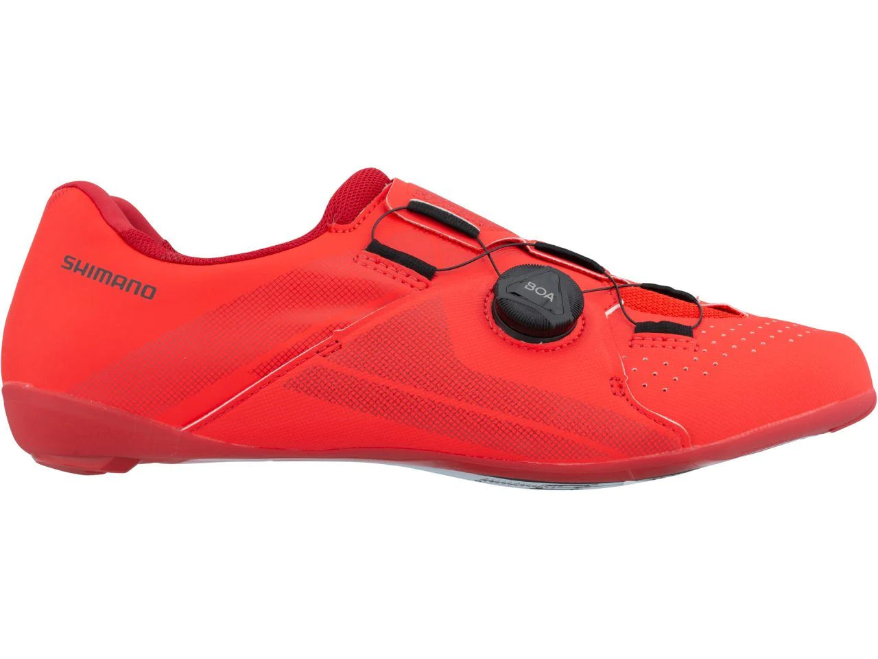 Durable gravel shoes-cycling clothing with rapid slots-Shimano RC300 Road Shoe - SMU - Red