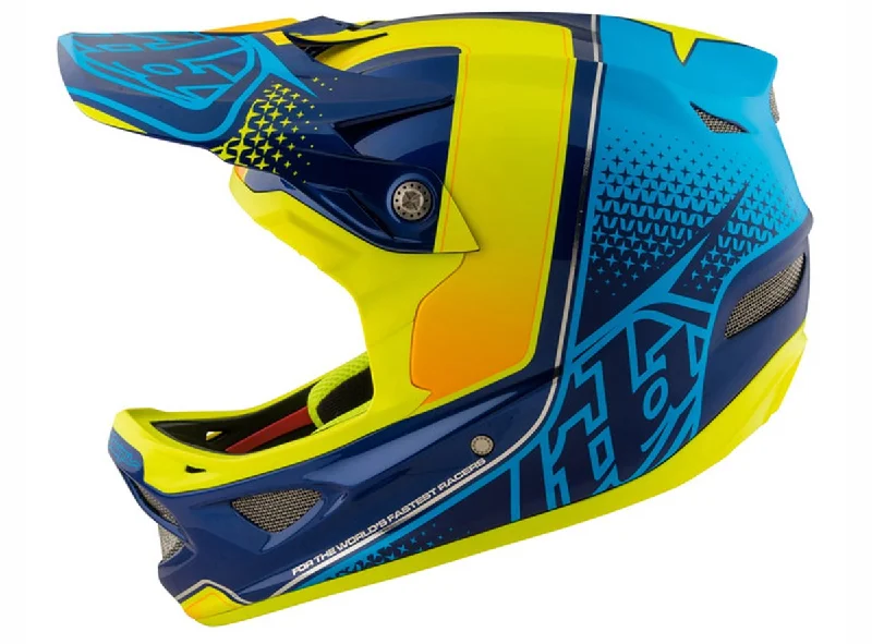 Reflective helmet band-Bicycle helmet void pure-Troy Lee Designs D3 Composite Full Face Helmet - Starburst Yellow