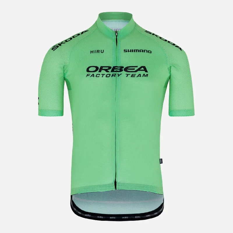 Neon trail shield-cycling clothing for full airflow-Maglia Orbea Factory Team 2024 Replica