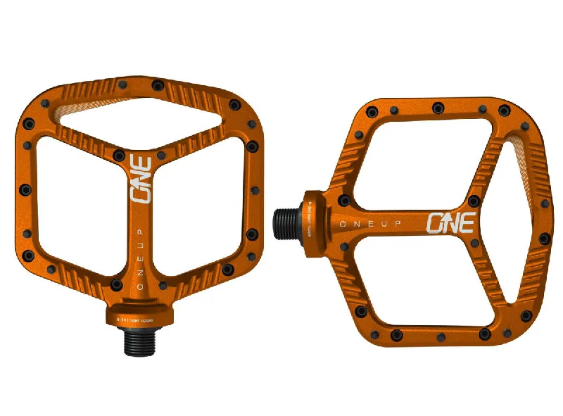 Neon rain shell-OneUp Aluminum Platform Pedals - Orange