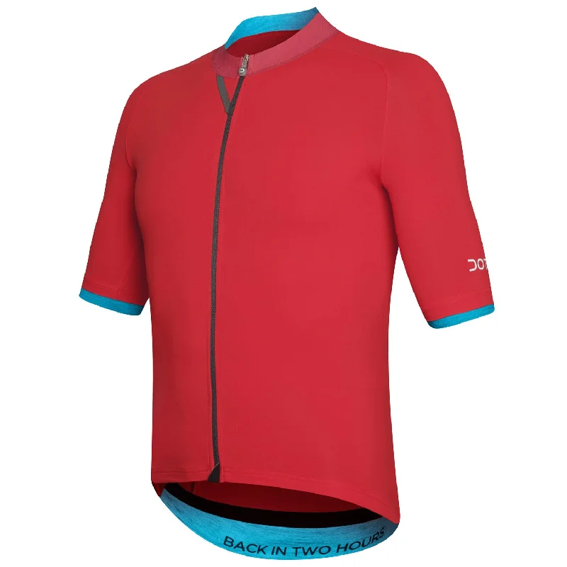 Neon wrist bands-cycling clothing with hardy life-Maglia DotOut Kyro - Rosso