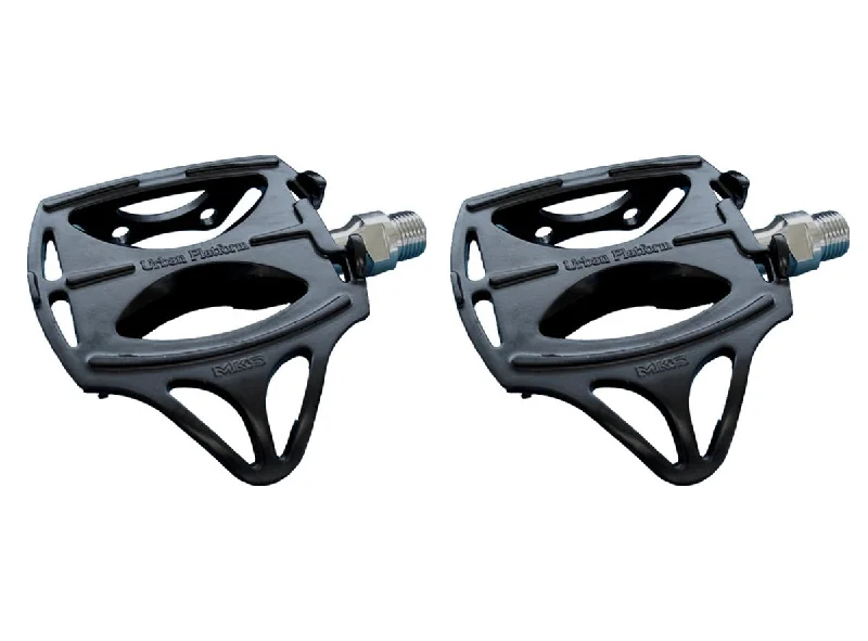 Clear bike glasses-MKS Urban Platform Pedals - Black