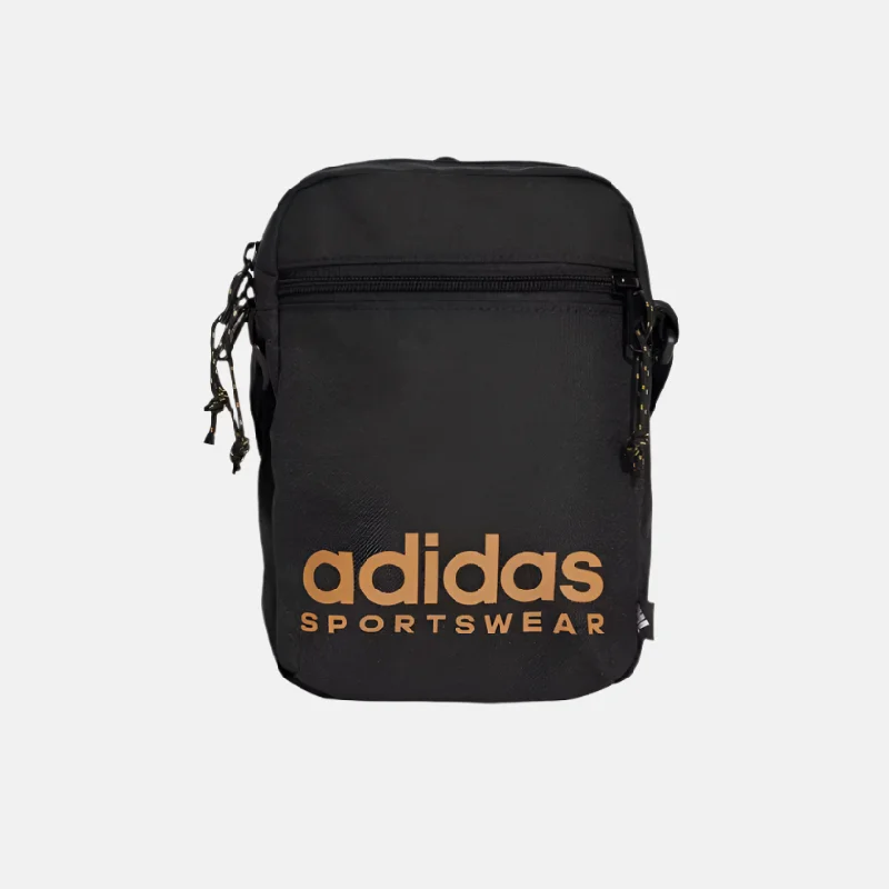 Cooling trail gloves-Elastic trail shin pads-Adidas Sportswear Festival Nations Bag -Black/St Tan