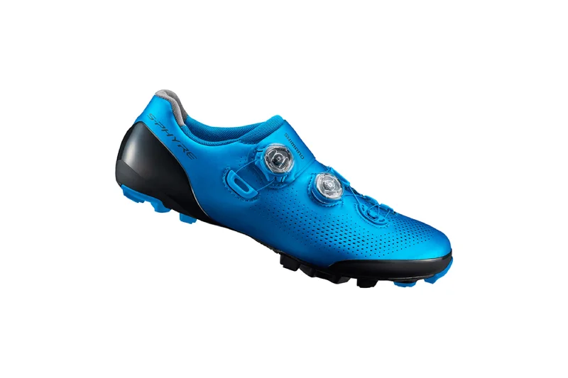 Thin sun cap-cycling clothing with short jaunts-Shimano SH-XC901 S-Phyre Off Road Shoe Blue 44