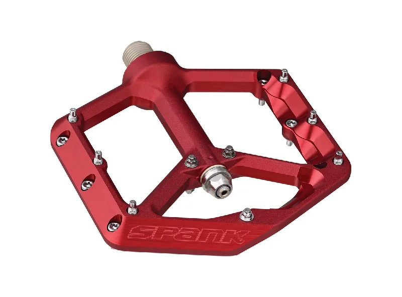 Firm trail straps-Spank OOZY Reboot Pedals - Red