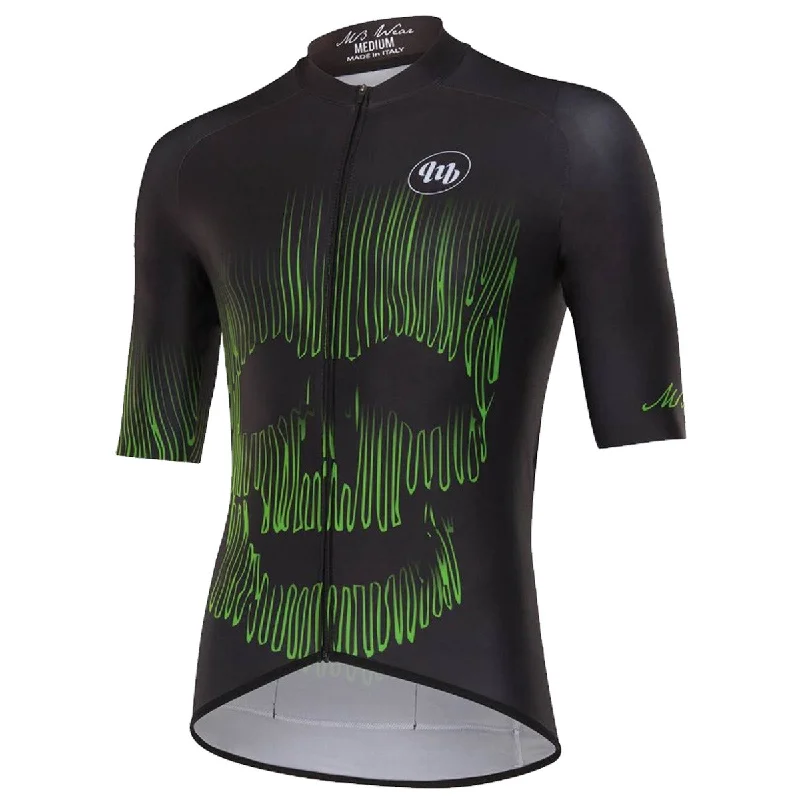 Soft trail cap-cycling clothing with discount tags-Maglia MbWear Granfondo - Green skull