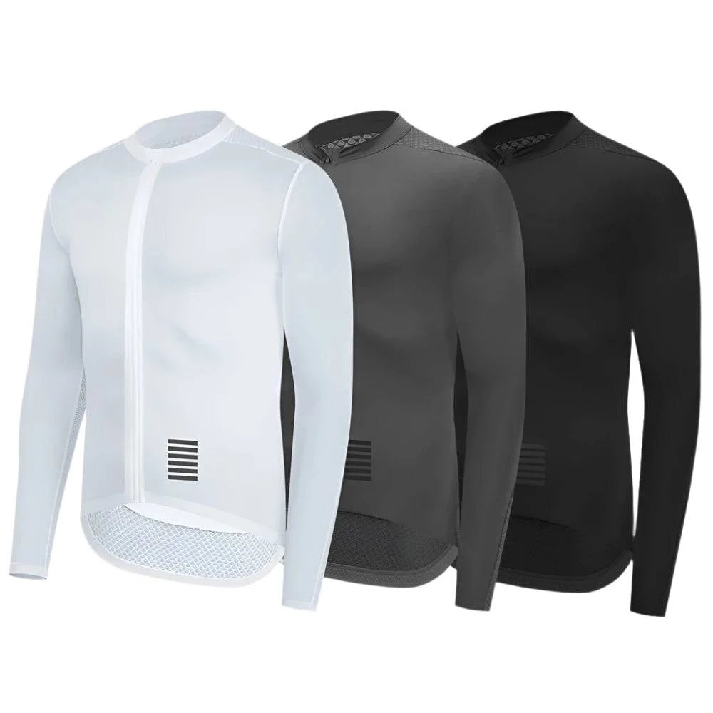 Firm trail inserts-cycling clothing for savage weather-Men Cycling Jersey Long Sleeve Bicycle Jersey Pro Bike Shirt Cycling Shirt Man Breathable Man Cycling Maillot UV Summer