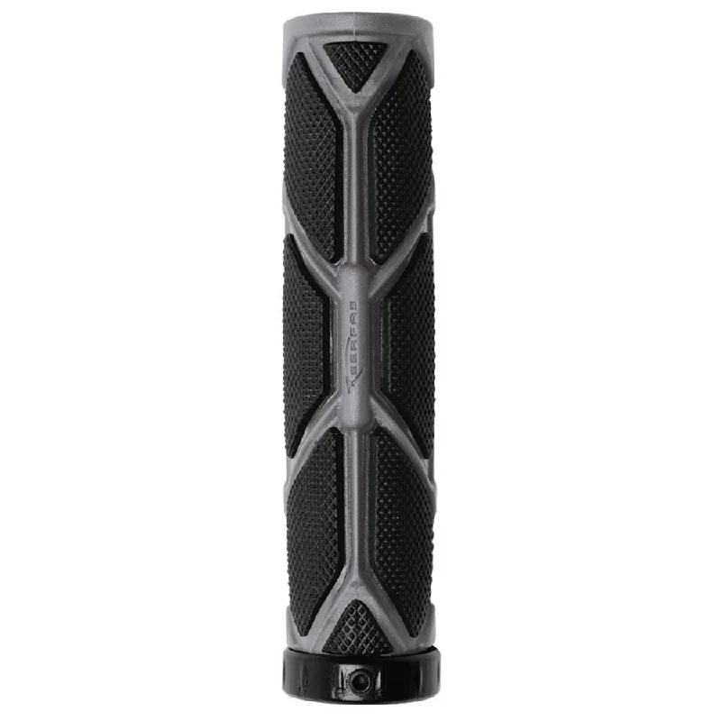 thick fluorescent grips-Thin MTB shorts-Serfas Connectors SL Lock-On Grips - Black