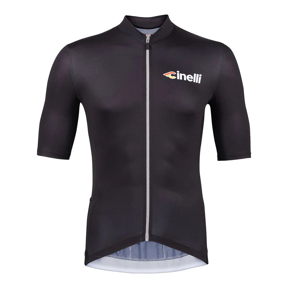 Airy bike tank top-cycling clothing with lush edge-Maglia Cinelli Tempo - Nero