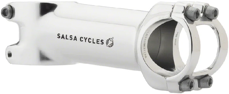 Airy trail tank-Breathable trail arm guards-Salsa Guide Stem - 90mm 31.8 clamp +/-6 1 1/8" Aluminum Silver