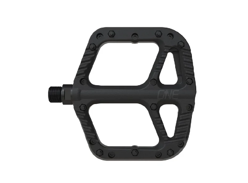 Sleek bike helmet-OneUp Comp Platform Pedals - Black