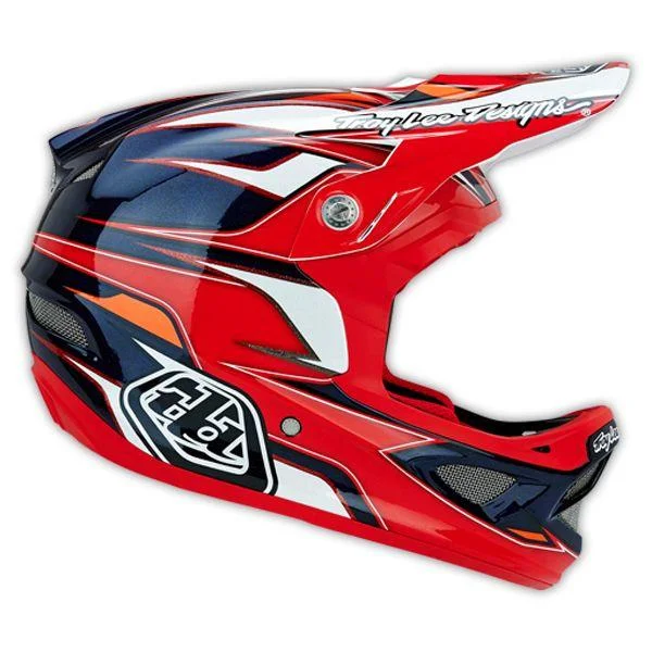 Durable MTB pack-Bicycle helmet print whole-Troy Lee Designs D3 Composite Full Face Helmet - Evo Red