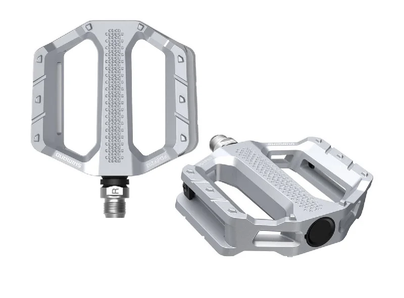 Sleek trail jacket-Shimano EF202 E-Bike Flat Pedals - Silver