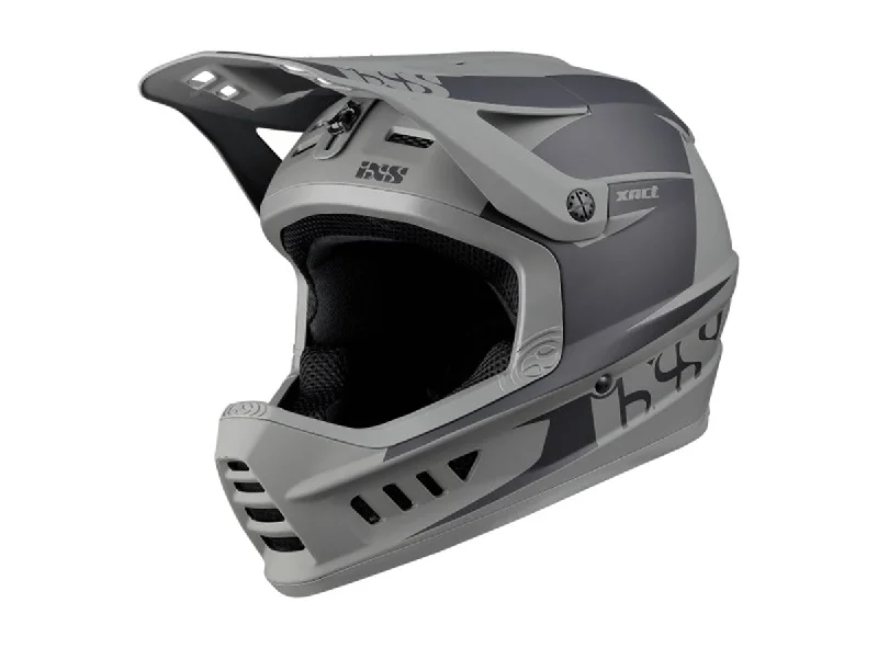 Soft trail cap-Bicycle helmet ring head-iXS Xact Evo Full Face Helmet - Black-Graphite