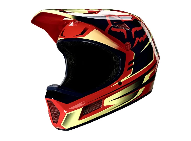 Stable MTB pedals-Bicycle helmet trim spark-Fox Racing Reno Rampage Comp Full Face Helmet - Bright Red