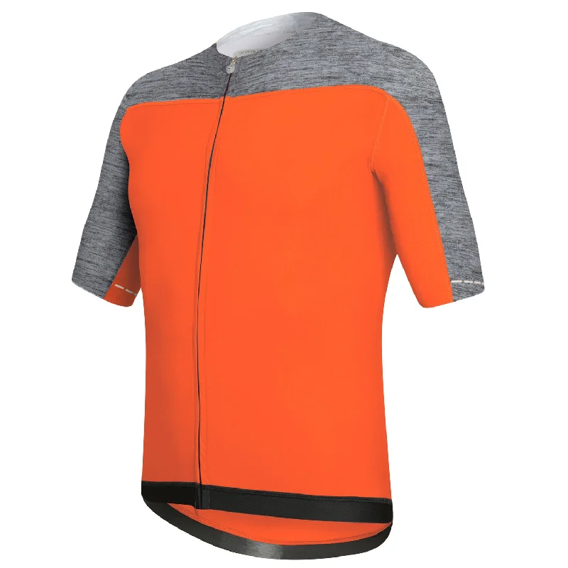 Reflective night vest-cycling clothing for cycle packs-Maglia DotOut Skin - Arancio