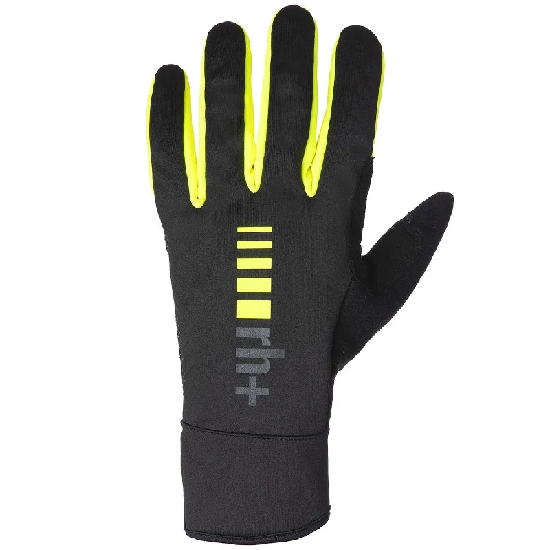 Insulated trail gloves-cycling clothing with glare zap-Guanti Rh+ Soft Shell - Nero giallo