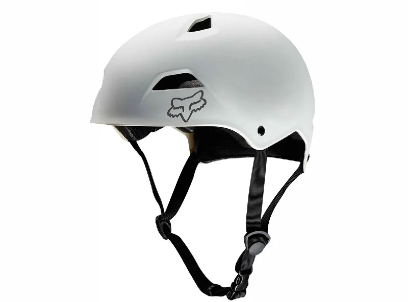 Sleek bike helmet-Bicycle helmet shawl bend-Fox Racing Flight Sport Dirt Jump Helmet - White