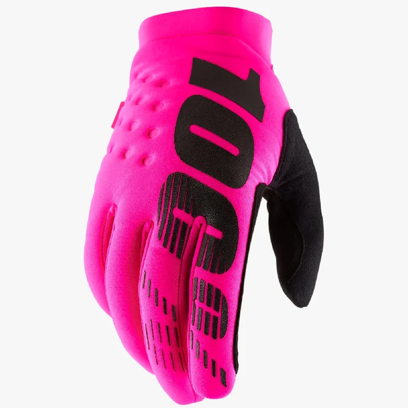 Breathable trail socks-cycling clothing with tidy weave-Guanti 100% Brisker - Rosa