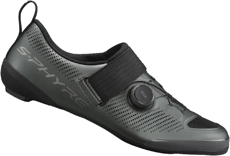 Soft trail gloves-cycling clothing with calm rides-Shimano TR903 S-Phyre Road Cycling Shoes - Grey