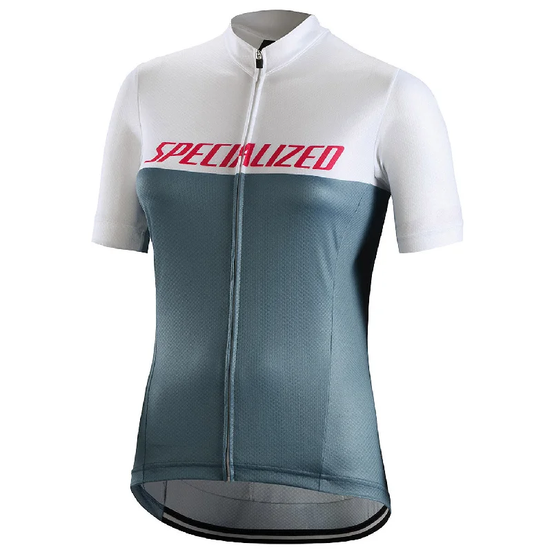 Neon pedal bands-cycling clothing with satin weave-Maglia donna Specialized RBX Comp Logo Team - Grigio bianco