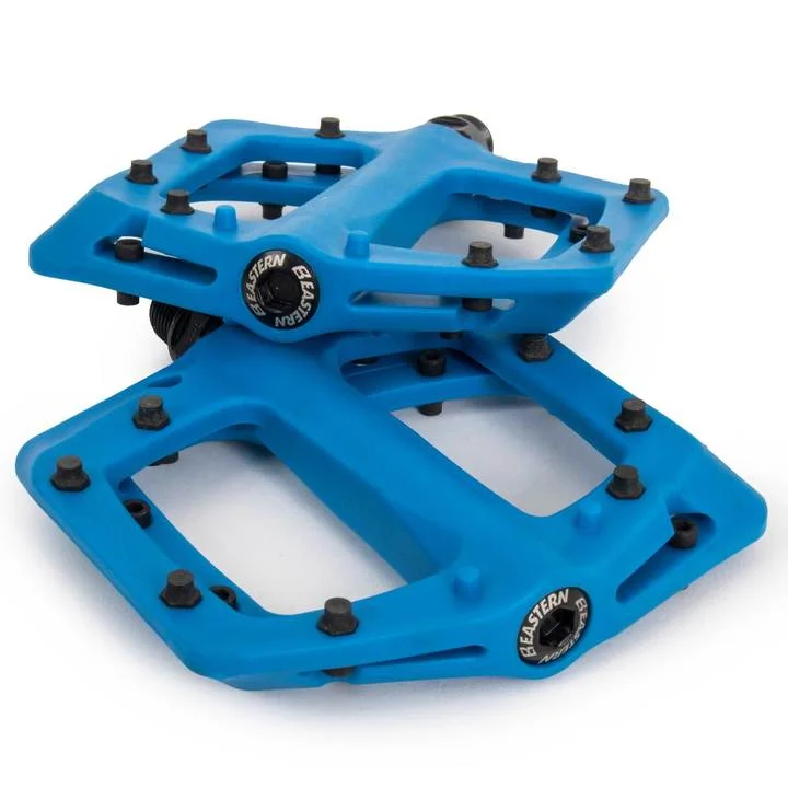 Thin bike anklets-Eastern Linx MTB Flat Pedals - Blue