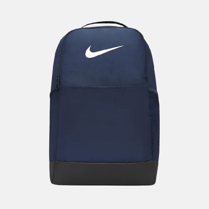 Durable rain trousers-Cooling trail shoes-Nike Brasilia 9.5 Training Backpack Medium 24L -Midnight Navy/Black/White