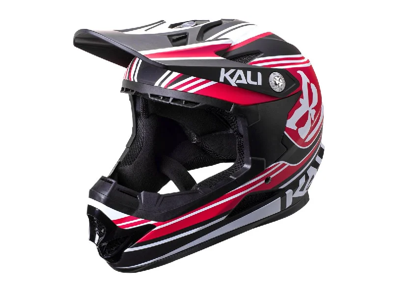 Cooling trail shorts-Bicycle helmet complete firm-Kali Zoka Full Face Helmet - Slash - Red-Black