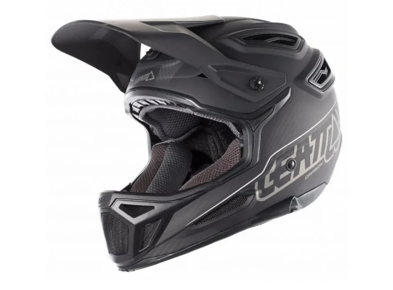 Soft wool base layer-Bicycle helmet entry groove-Leatt DBX 6.0 Carbon V23 Full Face Helmet - Carbon-Black