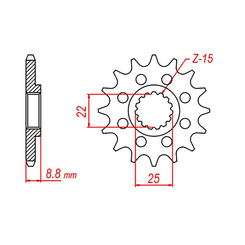 Elastic leg straps-Thin trail wrist guards-MTX 1901 Steel Front Sprocket #520 (12T) (10-KT1-12)