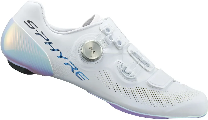 Lightweight rain hood-cycling clothing with fast clasps-Shimano RC903P S-Phyre PWR Road Cycling Shoes - White