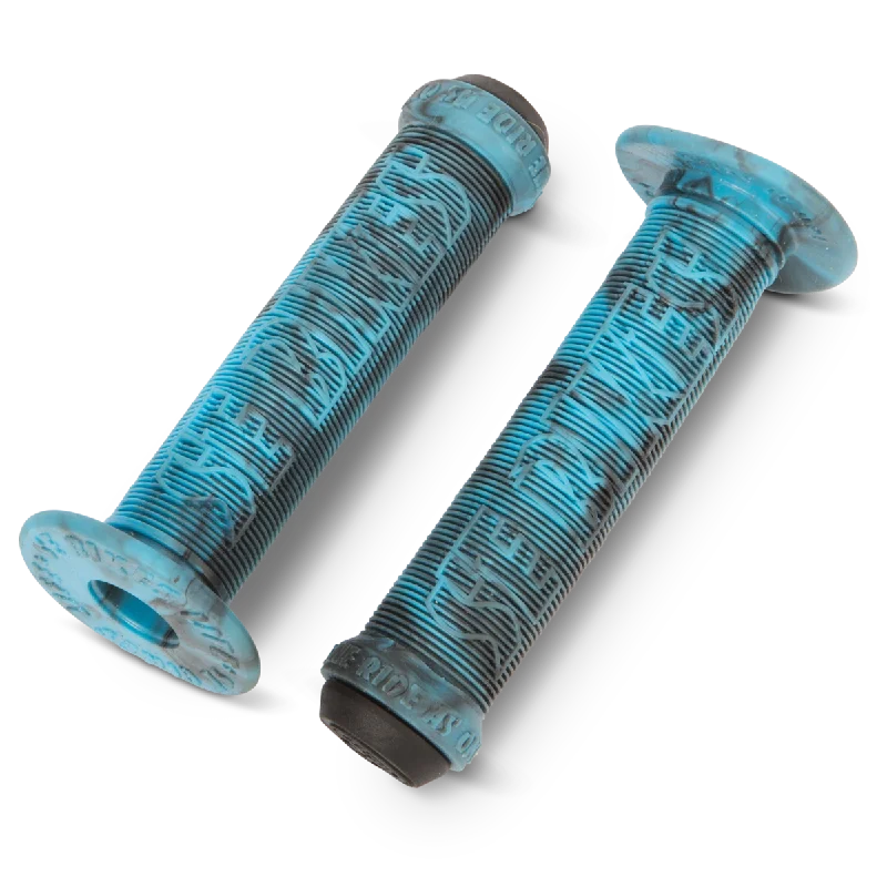 hybrid Kevlar bicycle grips-Firm gravel gloves-SE Bikes Life BMX Grips - Blue Swirl