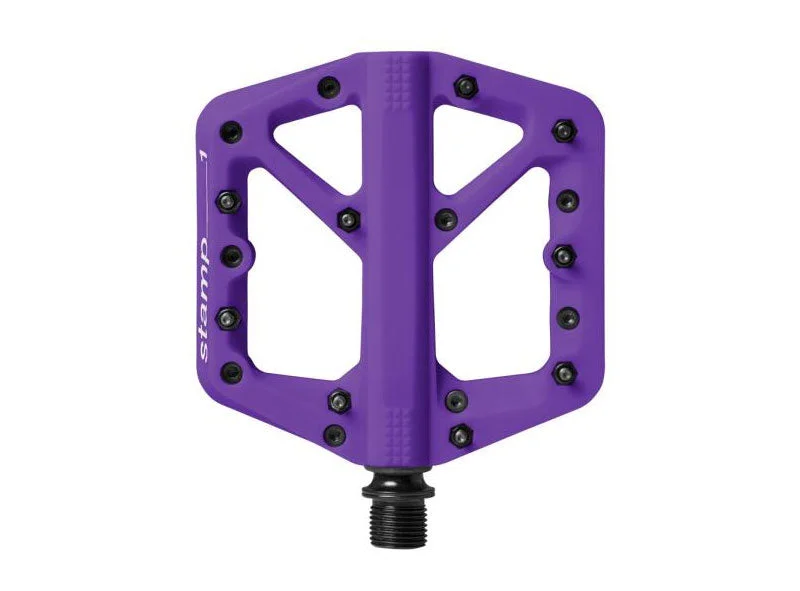 Reflective trail bands-Crank Brothers Stamp 1 Platform Pedals - Purple