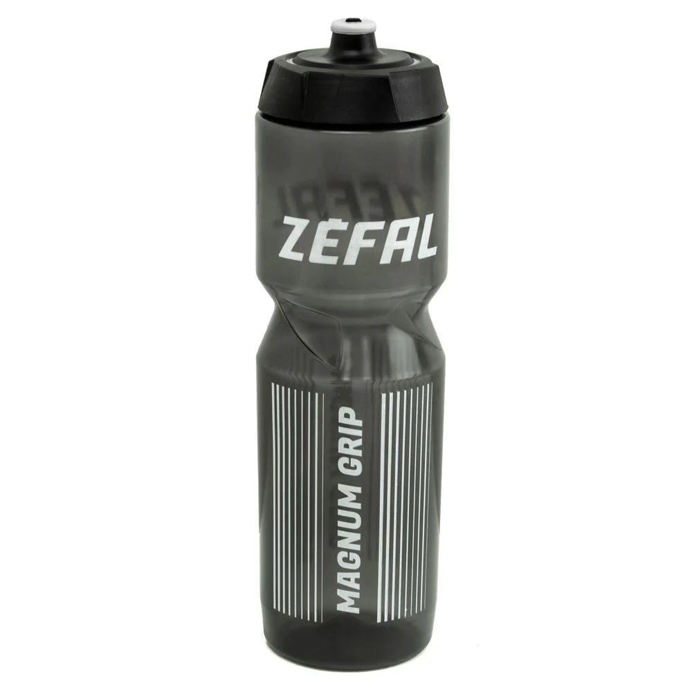 thin rigid grips-Durable ankle bands-Zefal Magnum Grip Water Bottle - 33oz - Black