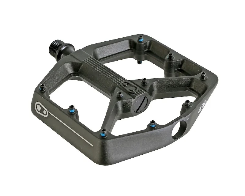 Soft trail cap-Crank Brothers Stamp 3 Large Platform Pedals - Charcoal Gray