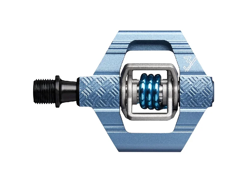 Reflective stretch bands-Crank Brothers Candy 3 MTB Pedals - Slate Blue