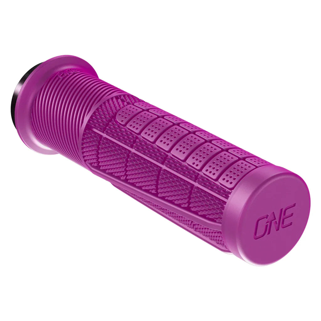 composite Kevlar bicycle grips-Dual-purpose bike shoes-OneUp Thick Lock-On MTB Grips - Purple