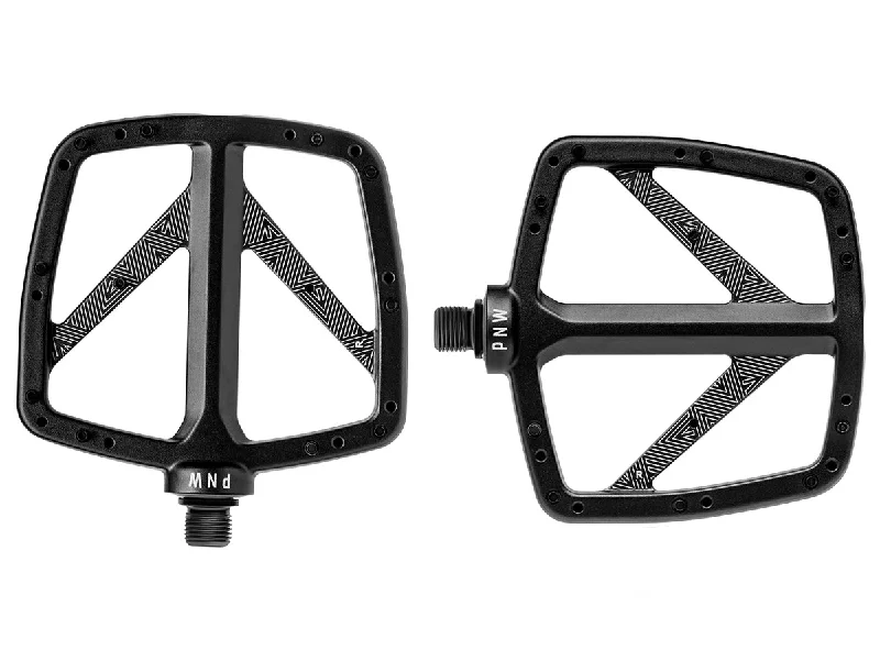 Sleek trail jersey-PNW Loam Alloy Flat Pedal - Black Out