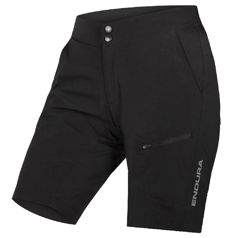 Lightweight rain shell-cycling clothing with plush seats-Pantaloncini donna Endura Hummvee Lite - Nero