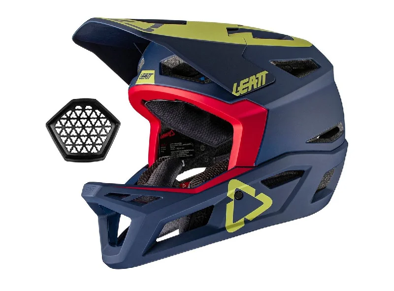 Neon trail vest-Bicycle helmet pipe keen-Leatt MTB 4.0 Full Face Helmet - Sand - 2021