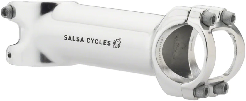 Neon trail headband-Thin trail vest-Salsa Guide Stem - 100mm 31.8 clamp +/-6 1 1/8" Aluminum Silver