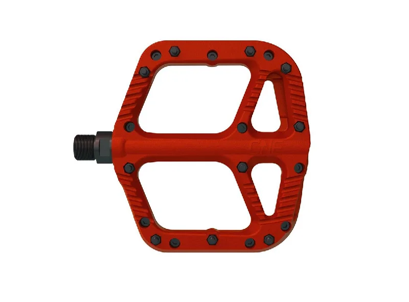 Reflective helmet band-OneUp Comp Platform Pedals - Red