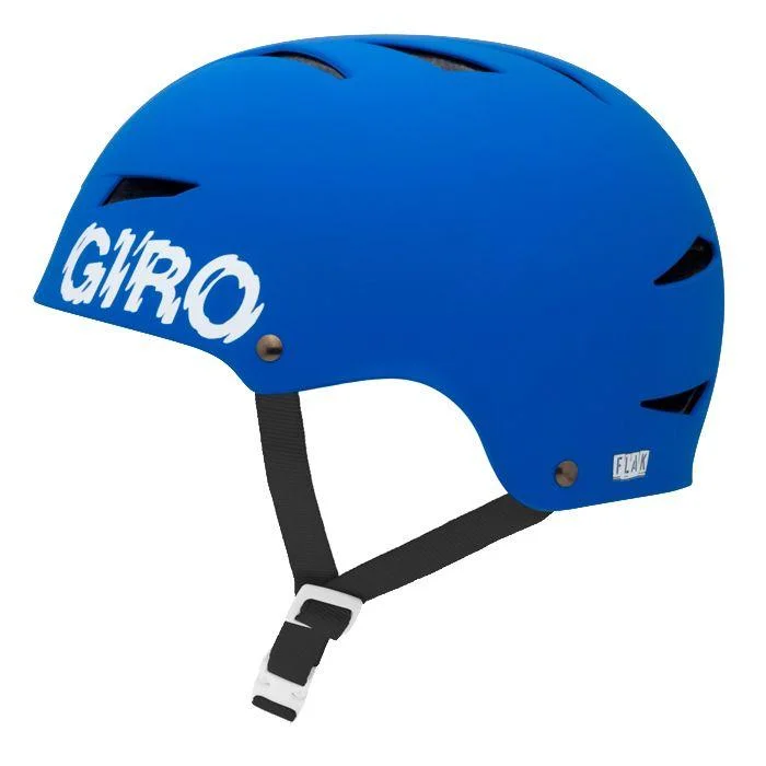 Cooling arm bands-Bicycle helmet view course-Giro Flak Dirt Jump Helmet - Matt Blue