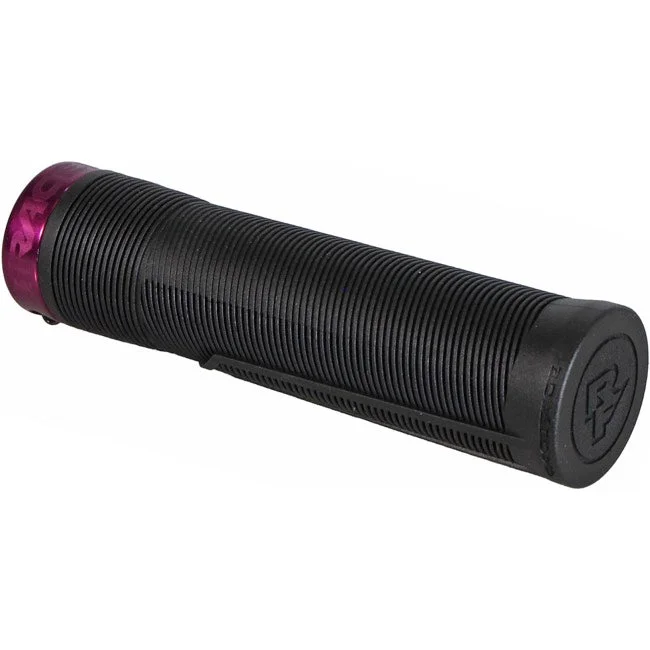 high-performance flat grips-Soft gravel arm pads-Race Face Chester Lock-On Grips - 34mm - Purple