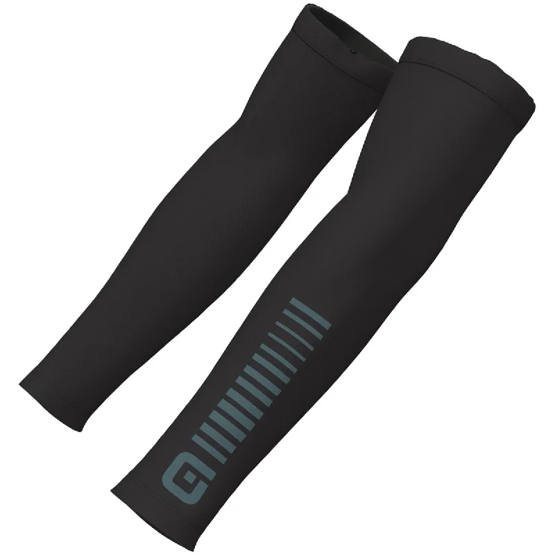 Soft fleece leg warmers-funk-free cycling clothing systems-Manicotti Ale Estate - Nero grigio